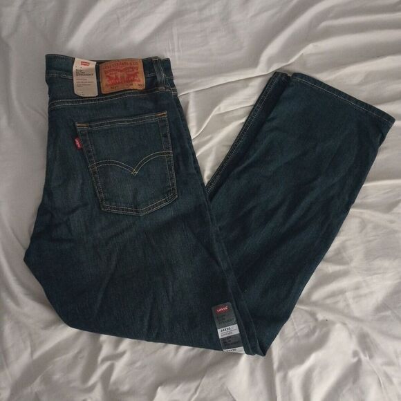 Levi's 513 Slim Straight Leg Jeans Size W34 L30 - Picture 1 of 5